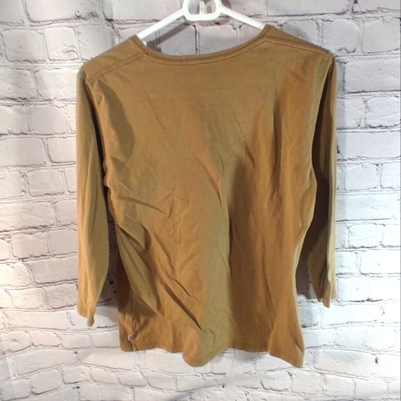 Life is Good Olive " Peace Graphic" Quarter Sleeve M - Picture 2 of 13